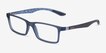 Ray-Ban RB8901 Blue PlasticEyeglass Frames from EyeBuyDirect, Angle View