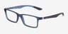 Ray-Ban RB8901 Blue PlasticEyeglass Frames from EyeBuyDirect, Angle View