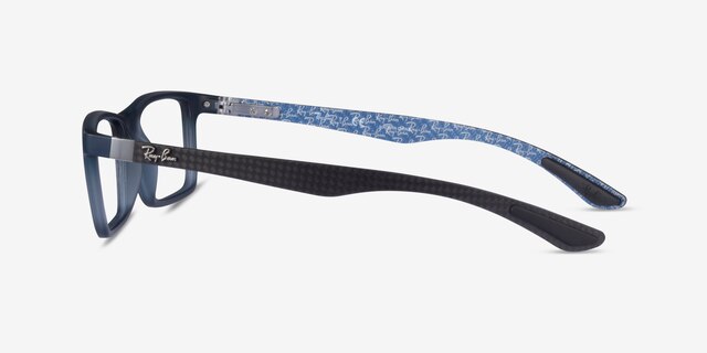 Ray-Ban RB8901 Blue PlasticEyeglass Frames from EyeBuyDirect, Side View