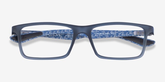 Ray-Ban RB8901 Blue PlasticEyeglass Frames from EyeBuyDirect, Closed View