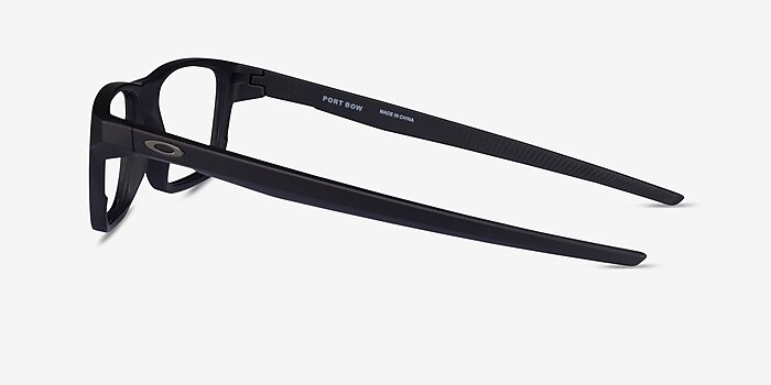 Oakley Port Bow Satin Black Plastic Eyeglass Frames from EyeBuyDirect