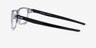 Oakley Port Bow Polished Clear PlasticEyeglass Frames from EyeBuyDirect, Side View