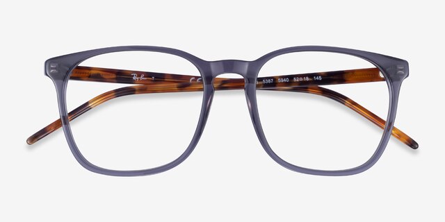 Ray-Ban RB5387 Gray AcetateEyeglass Frames from EyeBuyDirect, Closed View
