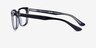 Ray-Ban RB5391 Black Clear AcetateEyeglass Frames from EyeBuyDirect, Side View