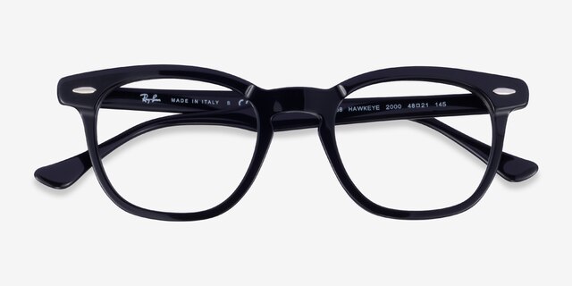 Ray-Ban RB5398 Hawkeye Black AcetateEyeglass Frames from EyeBuyDirect, Closed View