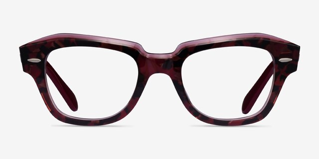 Ray-Ban RB5486 Tortoise Red AcetateEyeglass Frames from EyeBuyDirect, Front View