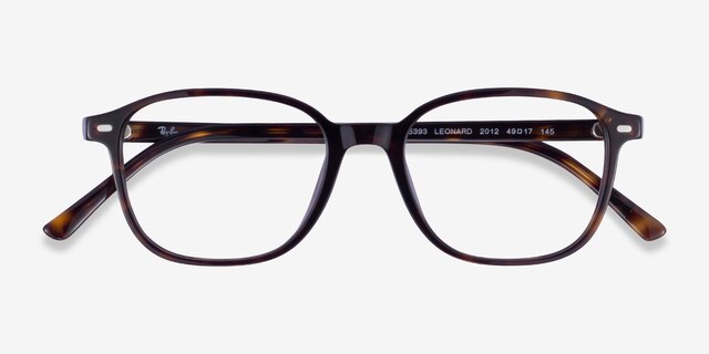 Ray-Ban RB5393 Leonard Tortoise AcetateEyeglass Frames from EyeBuyDirect, Closed View
