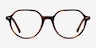 Ray-Ban RB5395 Thalia Striped AcetateEyeglass Frames from EyeBuyDirect, Front View