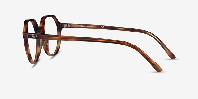 Ray-Ban RB5395 Thalia Striped AcetateEyeglass Frames from EyeBuyDirect, Side View
