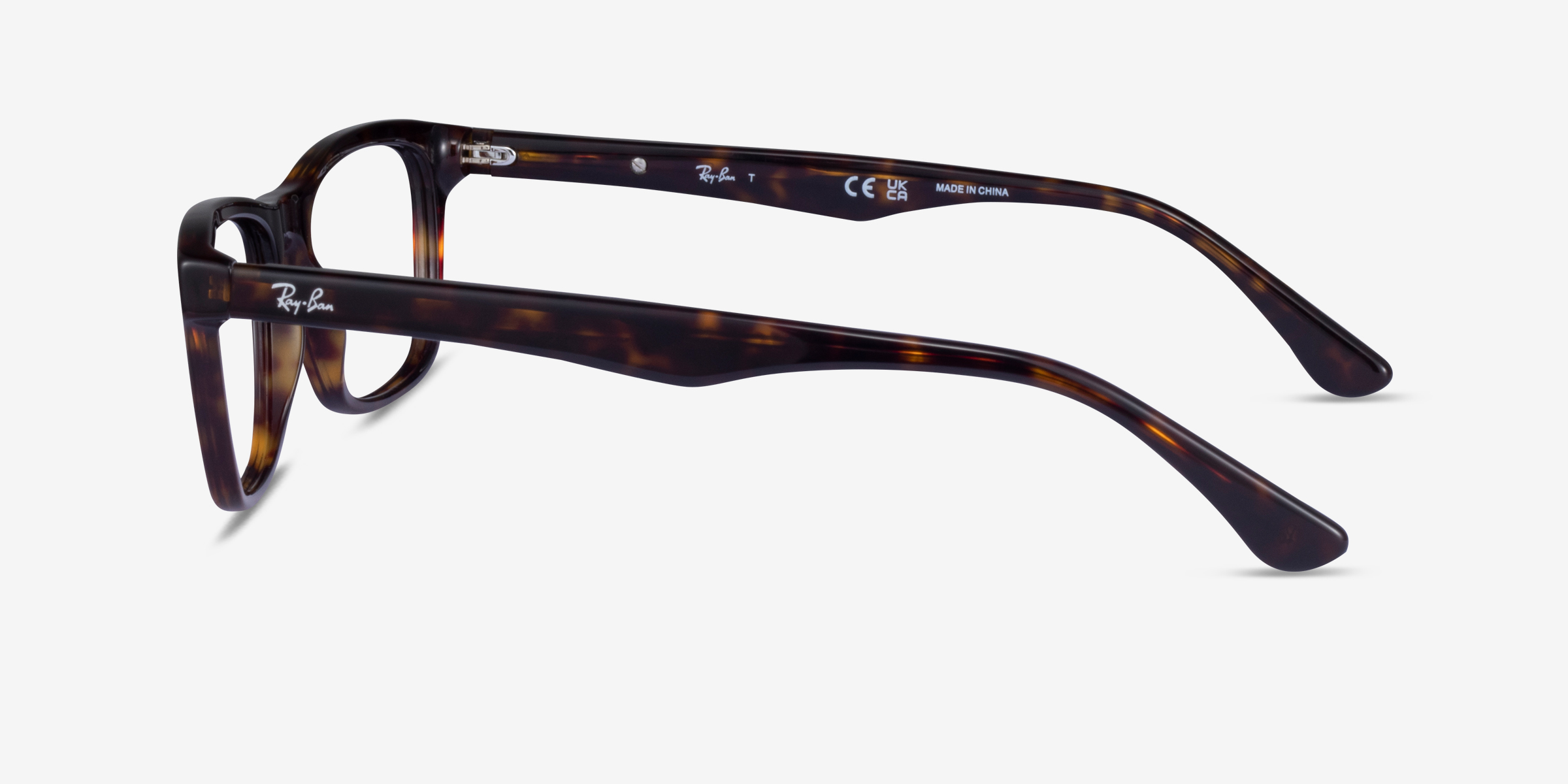 Ray-Ban RB5279 - Rectangle Dark Tortoise Frame Eyeglasses | Eyebuydirect