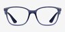 Ray-Ban RB7066 Transparent Violet PlasticEyeglass Frames from EyeBuyDirect, Front View