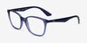 Ray-Ban RB7066 Transparent Violet PlasticEyeglass Frames from EyeBuyDirect, Angle View