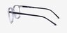 Ray-Ban RB7185 Transparent PlasticEyeglass Frames from EyeBuyDirect, Side View