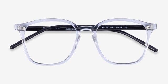 Ray-Ban RB7185 Transparent PlasticEyeglass Frames from EyeBuyDirect, Closed View