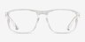 ARNETTE Bobby Shiny Transparent PlasticEyeglass Frames from EyeBuyDirect, Front View