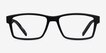 ARNETTE Leonardo Matte Black PlasticEyeglass Frames from EyeBuyDirect, Front View