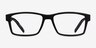 ARNETTE Leonardo Matte Black PlasticEyeglass Frames from EyeBuyDirect, Front View