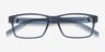 ARNETTE Leonardo Matte Blue PlasticEyeglass Frames from EyeBuyDirect, Closed View