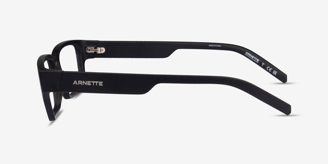 ARNETTE Bazz Matte Black PlasticEyeglass Frames from EyeBuyDirect, Side View