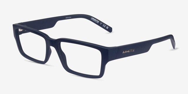 ARNETTE Bazz Matte Blue PlasticEyeglass Frames from EyeBuyDirect, Angle View