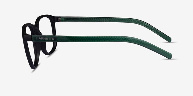 ARNETTE Karibou Polished Black PlasticEyeglass Frames from EyeBuyDirect, Side View