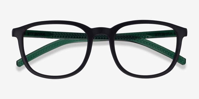 ARNETTE Karibou Polished Black PlasticEyeglass Frames from EyeBuyDirect, Closed View