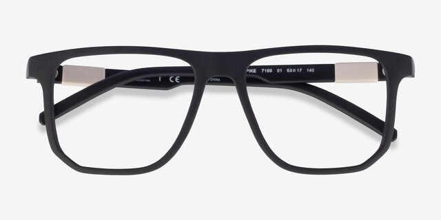 ARNETTE Spike Matte Black PlasticEyeglass Frames from EyeBuyDirect, Closed View