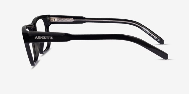 ARNETTE Kokoro Shiny Black AcetateEyeglass Frames from EyeBuyDirect, Side View