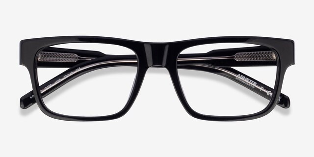ARNETTE Kokoro Shiny Black AcetateEyeglass Frames from EyeBuyDirect, Closed View