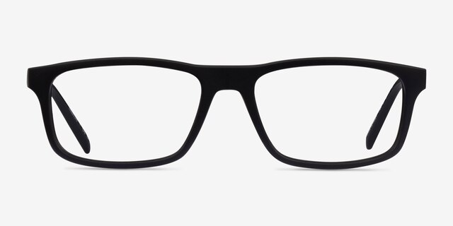 ARNETTE Dark Voyager Matte Black PlasticEyeglass Frames from EyeBuyDirect, Front View