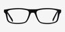 ARNETTE Dark Voyager Matte Black PlasticEyeglass Frames from EyeBuyDirect, Front View