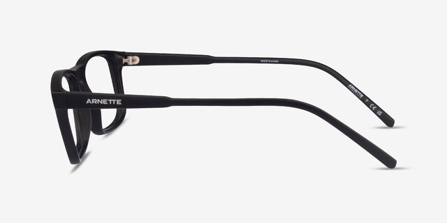 ARNETTE Dark Voyager Matte Black PlasticEyeglass Frames from EyeBuyDirect, Side View