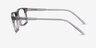 ARNETTE Dark Voyager Transparent Gray PlasticEyeglass Frames from EyeBuyDirect, Side View