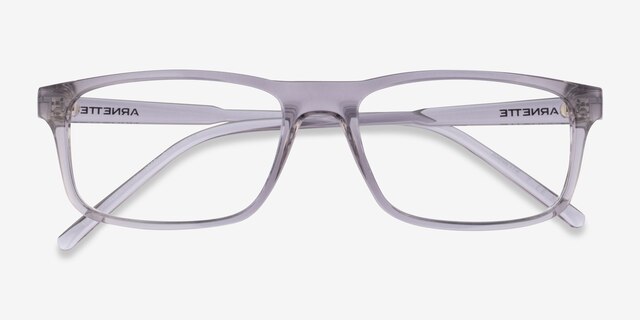 ARNETTE Dark Voyager Transparent Gray PlasticEyeglass Frames from EyeBuyDirect, Closed View