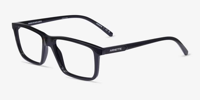ARNETTE Eyeke Black PlasticEyeglass Frames from EyeBuyDirect, Angle View