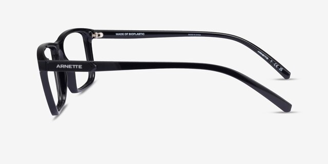 ARNETTE Eyeke Black PlasticEyeglass Frames from EyeBuyDirect, Side View