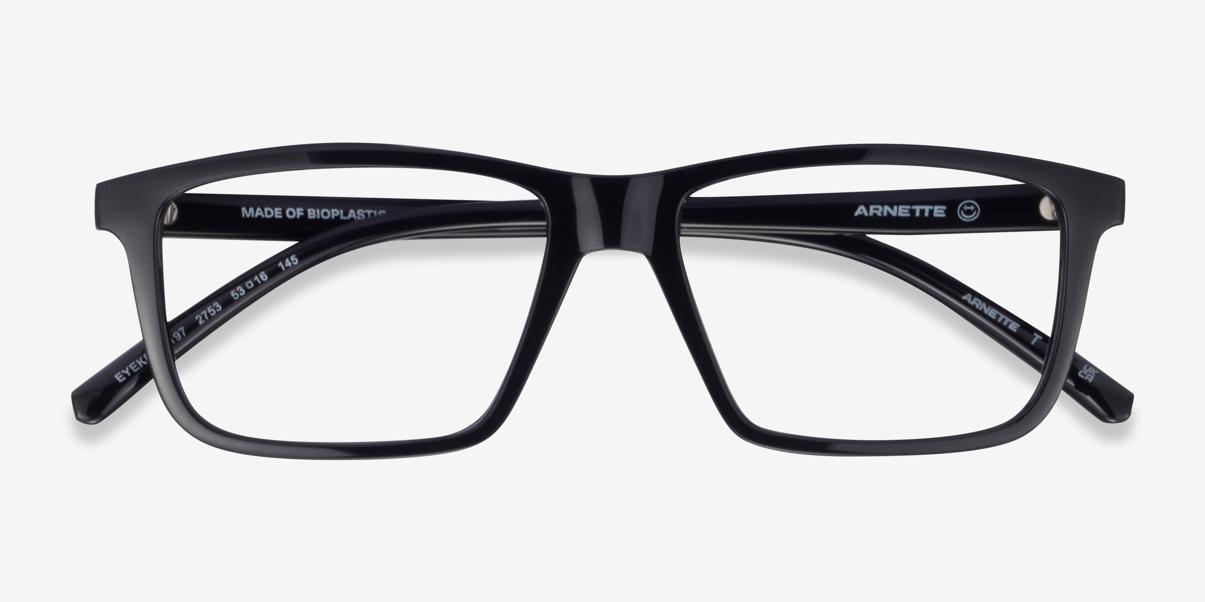 Arnette Eyeke Rectangle Black Frame Eyeglasses Eyebuydirect 5764