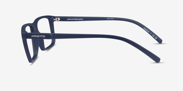 ARNETTE Eyeke Matte Blue PlasticEyeglass Frames from EyeBuyDirect, Side View