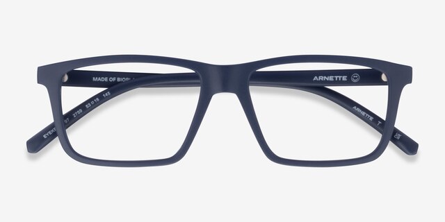ARNETTE Eyeke Matte Blue PlasticEyeglass Frames from EyeBuyDirect, Closed View