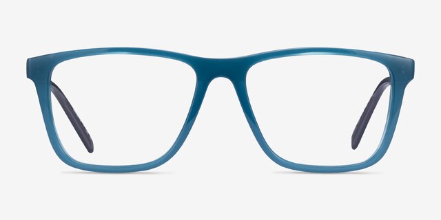 ARNETTE Big Bad Transparent Teal PlasticEyeglass Frames from EyeBuyDirect, Front View