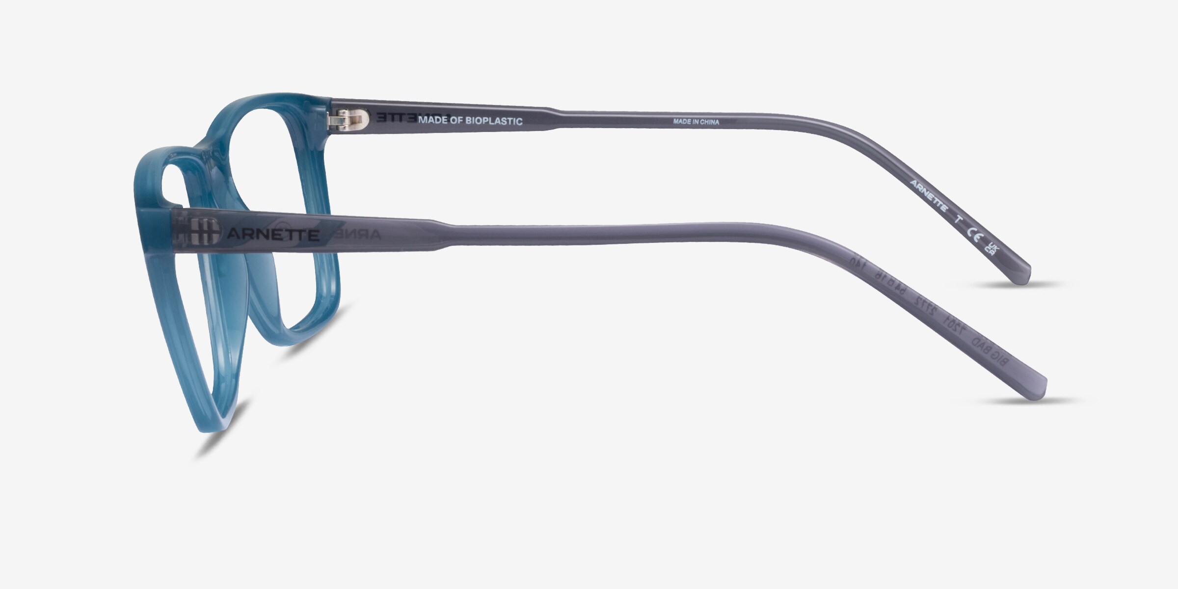 ARNETTE Big Bad - Square Transparent Teal Frame Eyeglasses  display picture 2