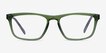 ARNETTE Roboto Transparent Military Green PlasticEyeglass Frames from EyeBuyDirect, Front View