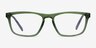 ARNETTE Roboto Transparent Military Green PlasticEyeglass Frames from EyeBuyDirect, Front View