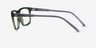 ARNETTE Roboto Transparent Military Green PlasticEyeglass Frames from EyeBuyDirect, Side View