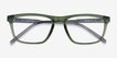 ARNETTE Roboto Transparent Military Green PlasticEyeglass Frames from EyeBuyDirect, Closed View