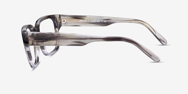 ARNETTE AN7205 Type Z Tie Dye Gray AcetateEyeglass Frames from EyeBuyDirect, Side View