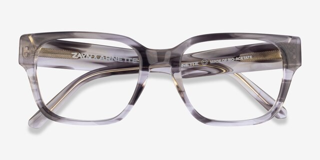 ARNETTE AN7205 Type Z Tie Dye Gray AcetateEyeglass Frames from EyeBuyDirect, Closed View