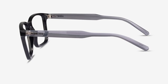 ARNETTE Nakki Black PlasticEyeglass Frames from EyeBuyDirect, Side View