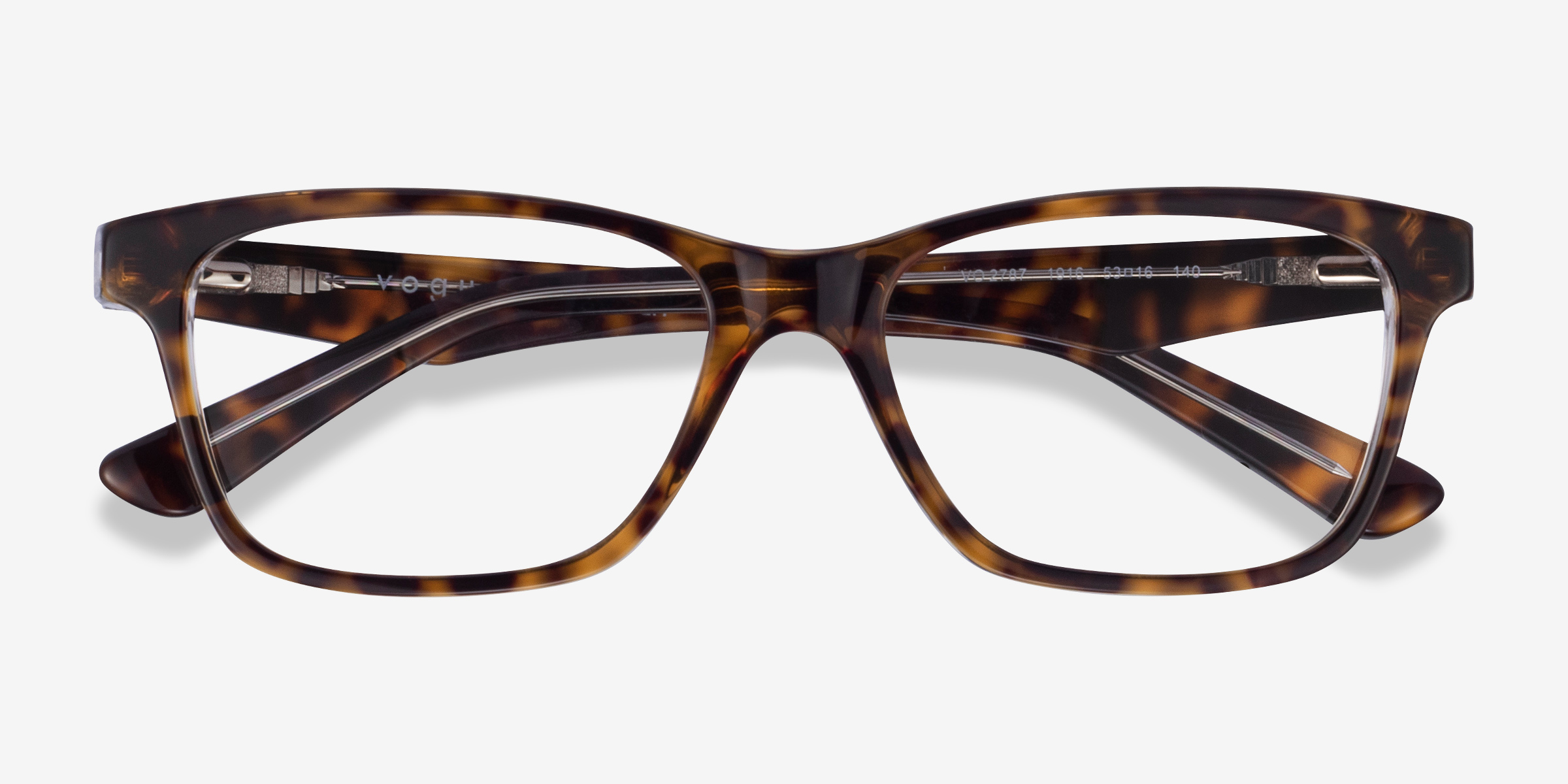 Vogue Eyewear Vo2787 Rectangle Tortoise Frame Glasses For Women Eyebuydirect Canada