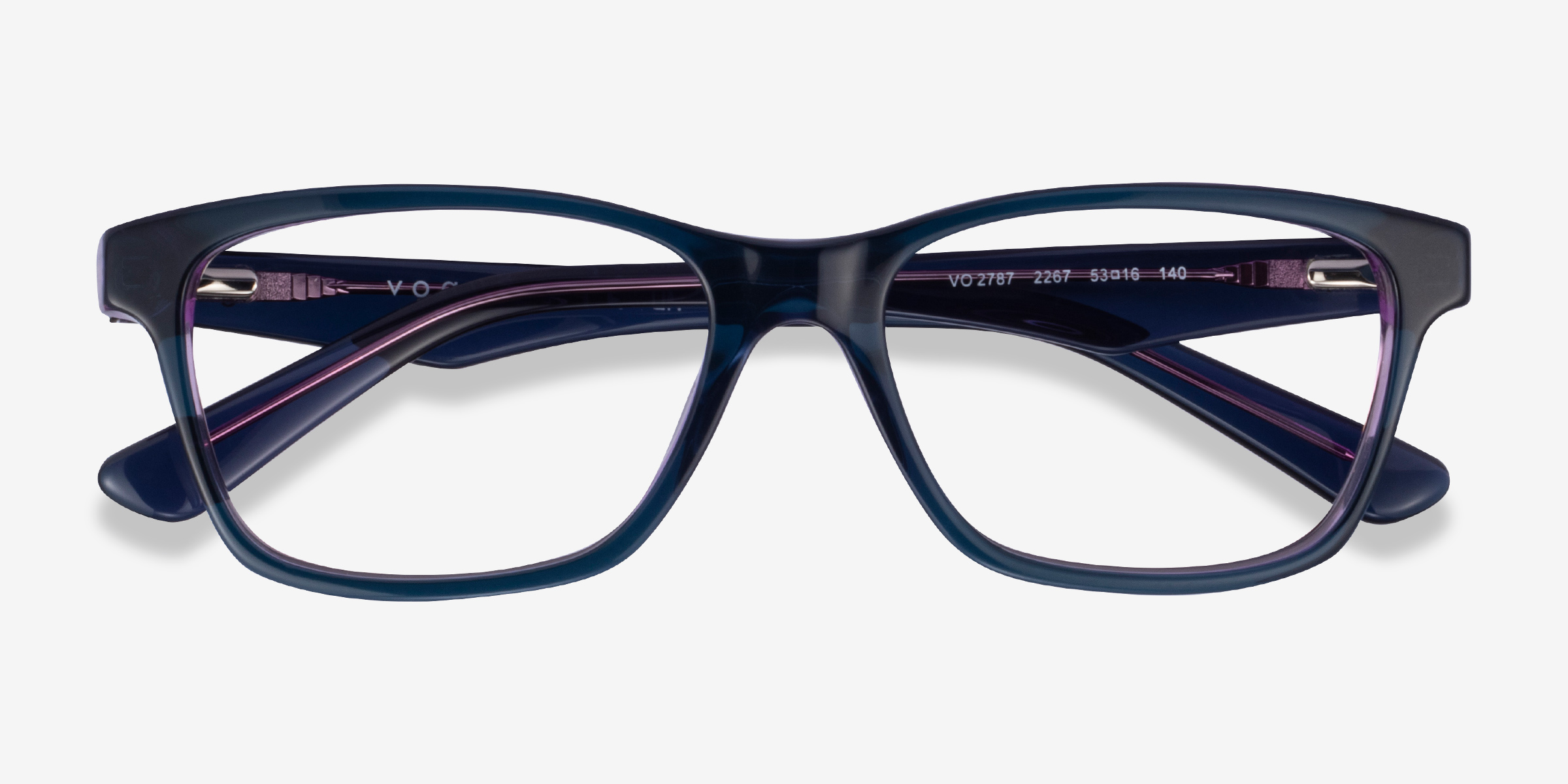 Vogue Eyewear Vo2787 Rectangle Purple Frame Glasses For Women Eyebuydirect